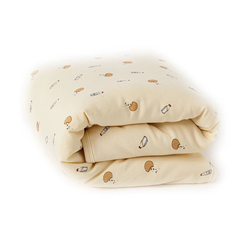 New Autumn Winter Warm Baby Blanket Soft Cotton Cherry Printed Children Quilt Nap Blanket Newborn Swaddle Wrap Bedding