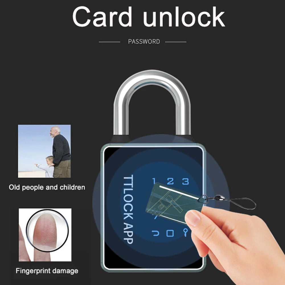Hanging Smart Lock TUYA/TTLOCK APP Padlock 4 Ways Unlocking Keyless Drawer Safety Lock IP65 Waterproof Anti Theft Door Lock