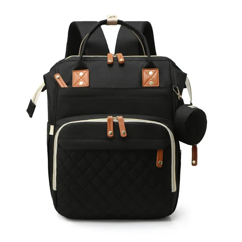 Diaper Bag with Changing Station 3 in 1 Baby Diaper Backpack with Foldable Changing Pad, Large Travel Back Pack for Girl Boy