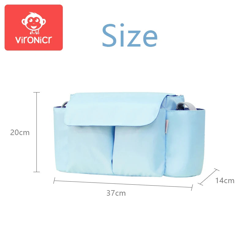 Baby stroller bag, baby stroller bag, large-capacity stroller bag, BB stroller miscellaneous storage bag