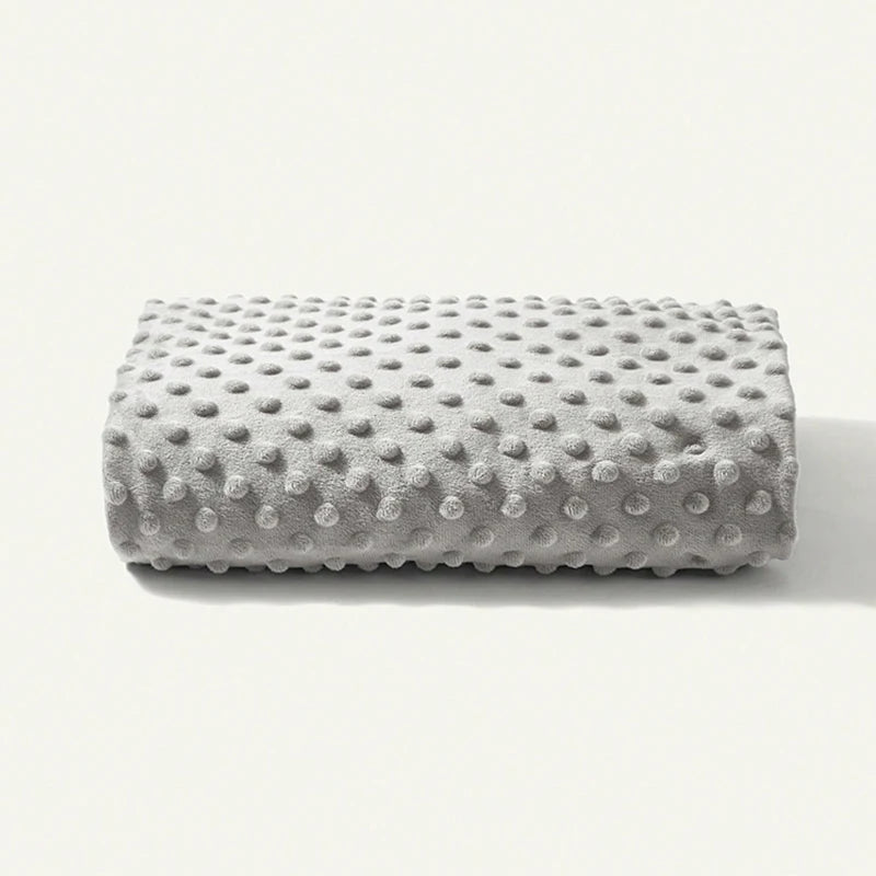 1PC Solid Color Dotted Flannel Crib Sheet Crib Mattress Children's Bed Cover For Newborn Bassinet Cradle Sheet Beding