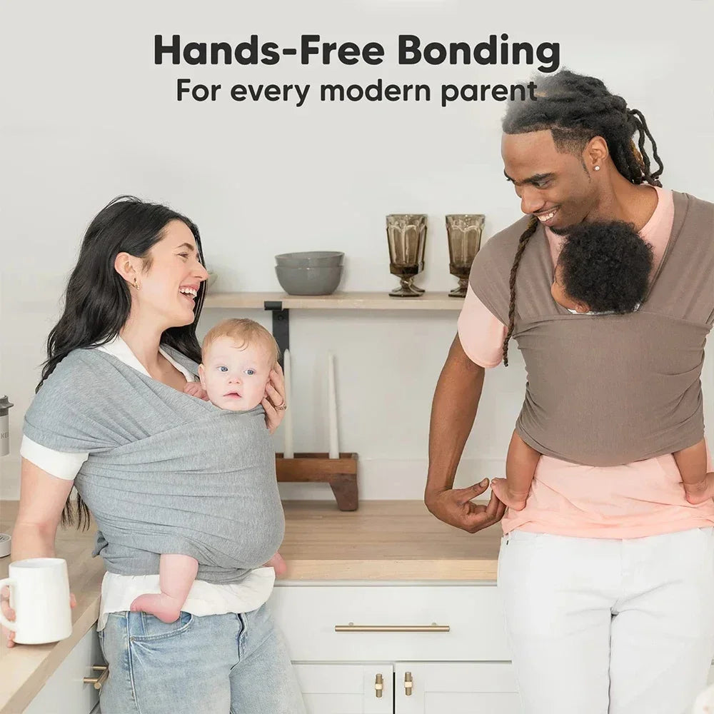 Baby Wrap Carrier Breathable Babies Sling Toddler Baby Blanket Easy To Wear Lightweight Hand Free Infant Carrier Bag for Newborn