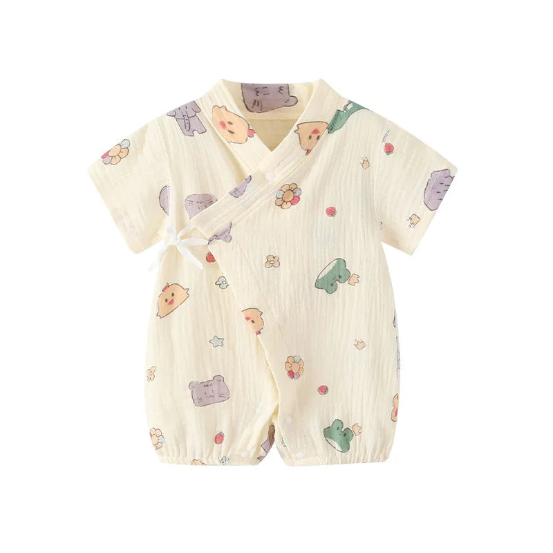 Baby Romper Bodysuits Unisex Soft Cotton One-Piece Outfit for Infant Boys Girls 0-24 Months