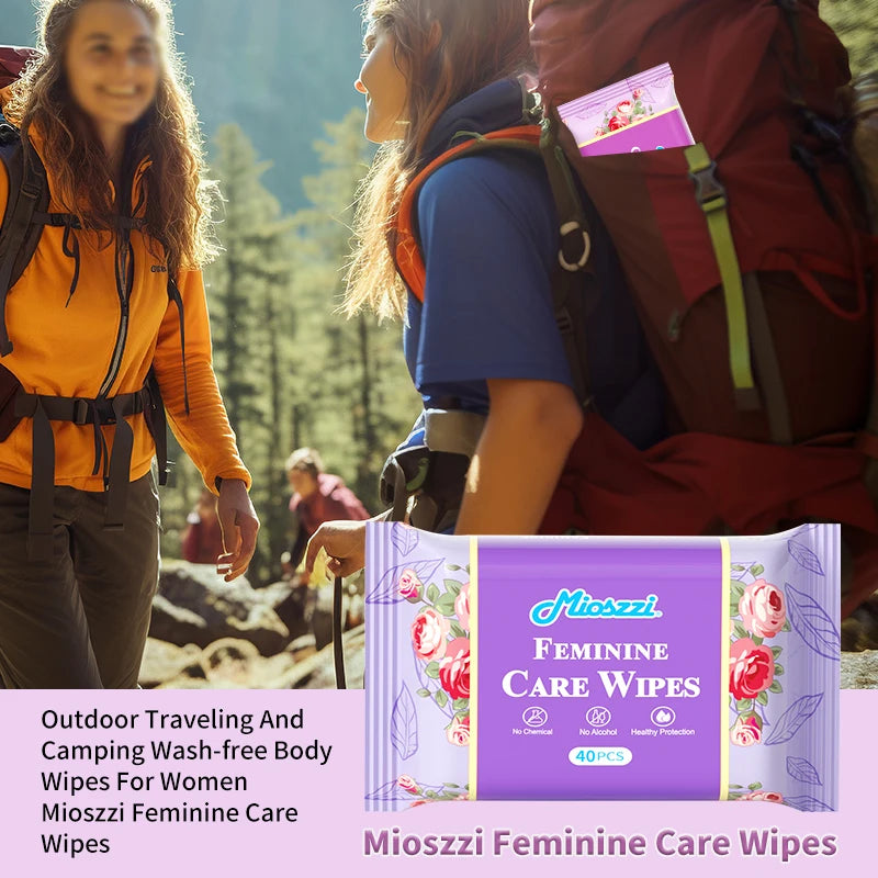 Mioszzi Mint Feminine Cleansing Wet Wipes 40pcs/pack,refreshing,portable,remove oder