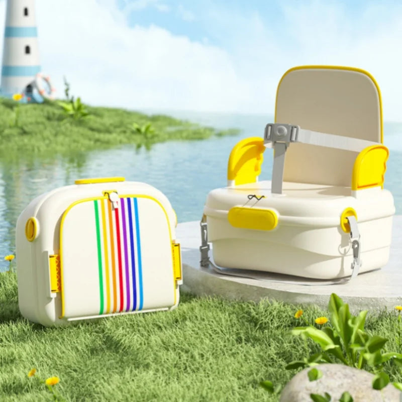 Multi functional mommy single piece bag, baby dining chair, portable dining chair for infants and children going out