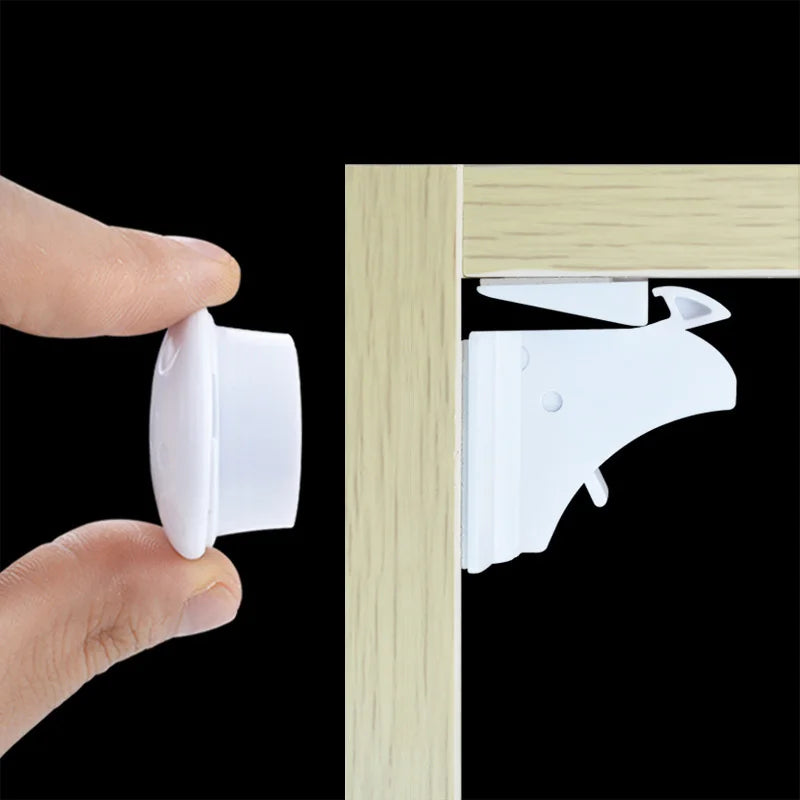 Magnetic Drawer Cabinet Locks Baby Security Protection Invisible Multifunctional Kids Safety Products Children Closet Lock