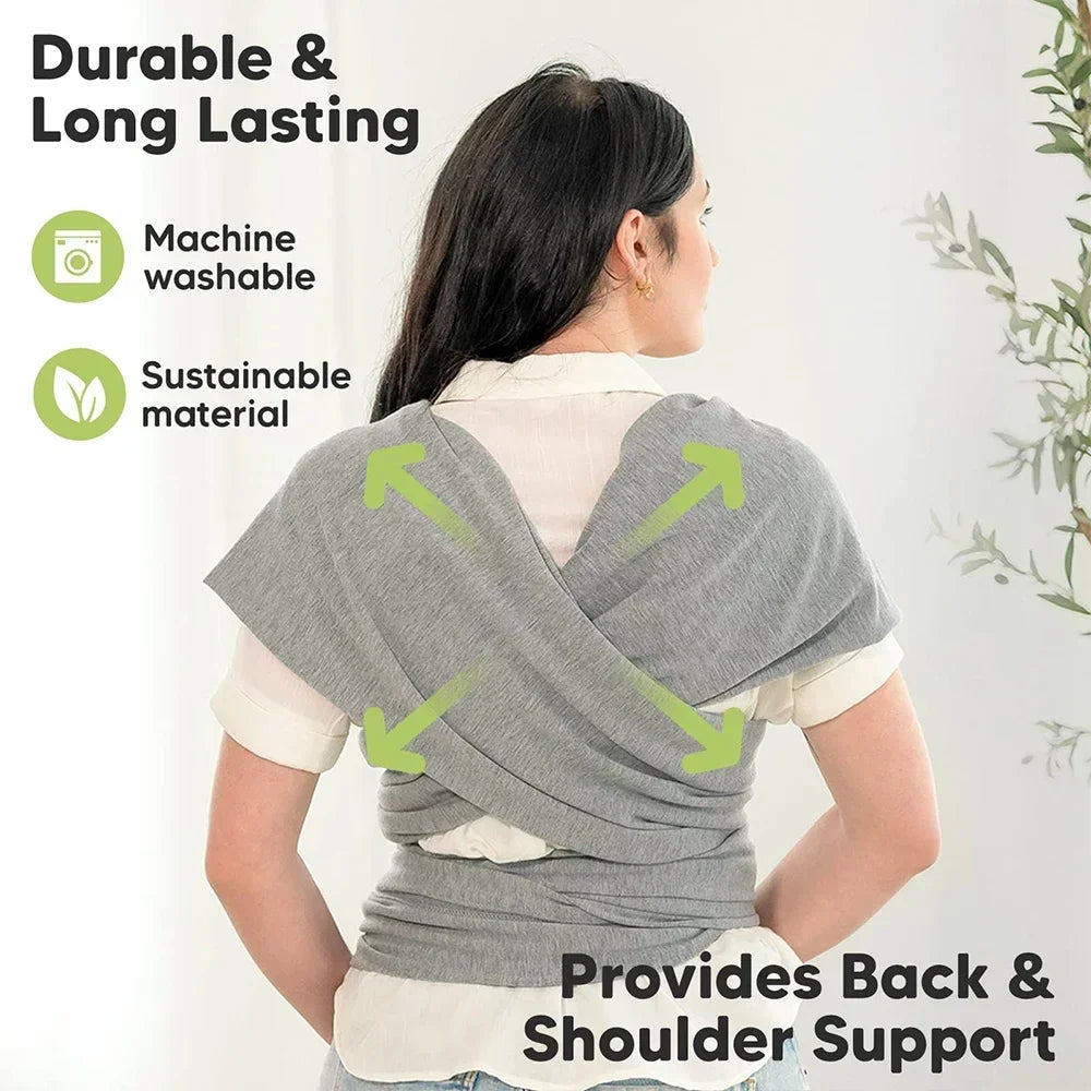 Baby Wrap Carrier Breathable Babies Sling Toddler Baby Blanket Easy To Wear Lightweight Hand Free Infant Carrier Bag for Newborn