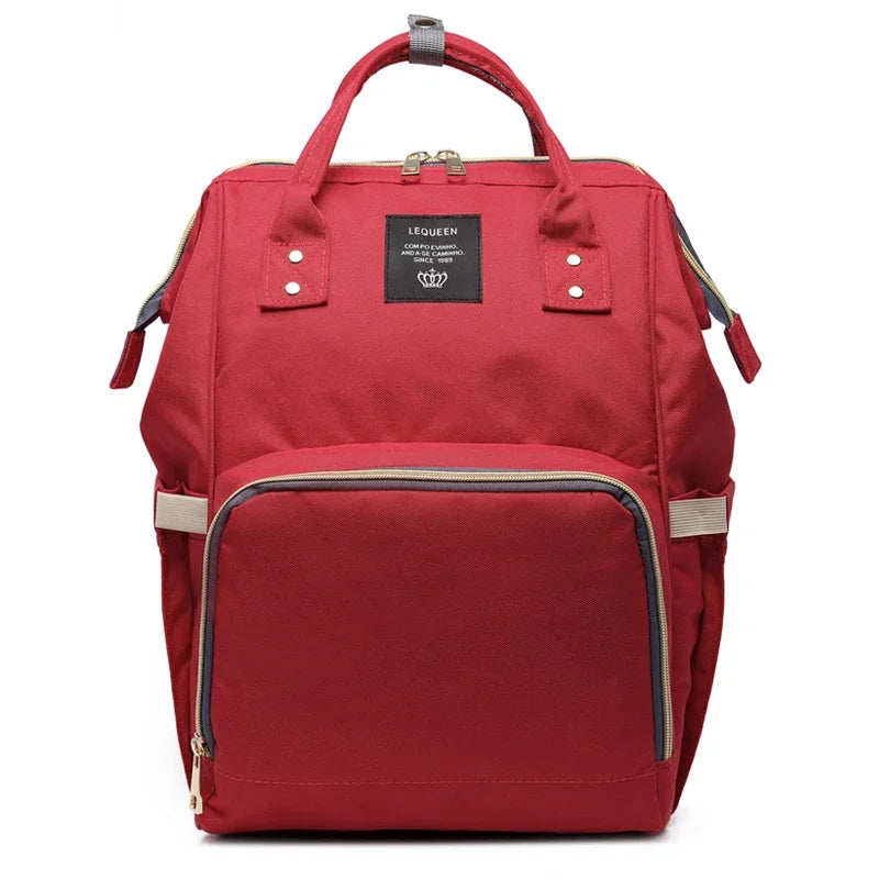 Lequeen Mummy Maternity Diaper Bag Backpack Nappy Bag Large Capacity Stroller Bag Travel Diaper Backpack for Baby Care