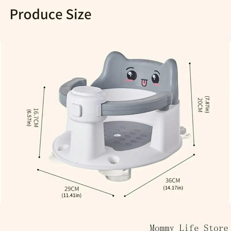Easy to Remove Bathtub Seats Infant Bathtub Baby Bath for Sit-Up Bathing Provides Backrest Support for Baby