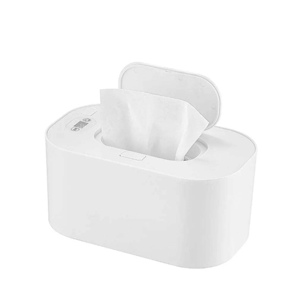 Baby Wet Wipe Heater Smart Temperature Adjustable Wet Towel Napkin Dispenser Heating Box Portable USB Charge Baby Wipes Warmer