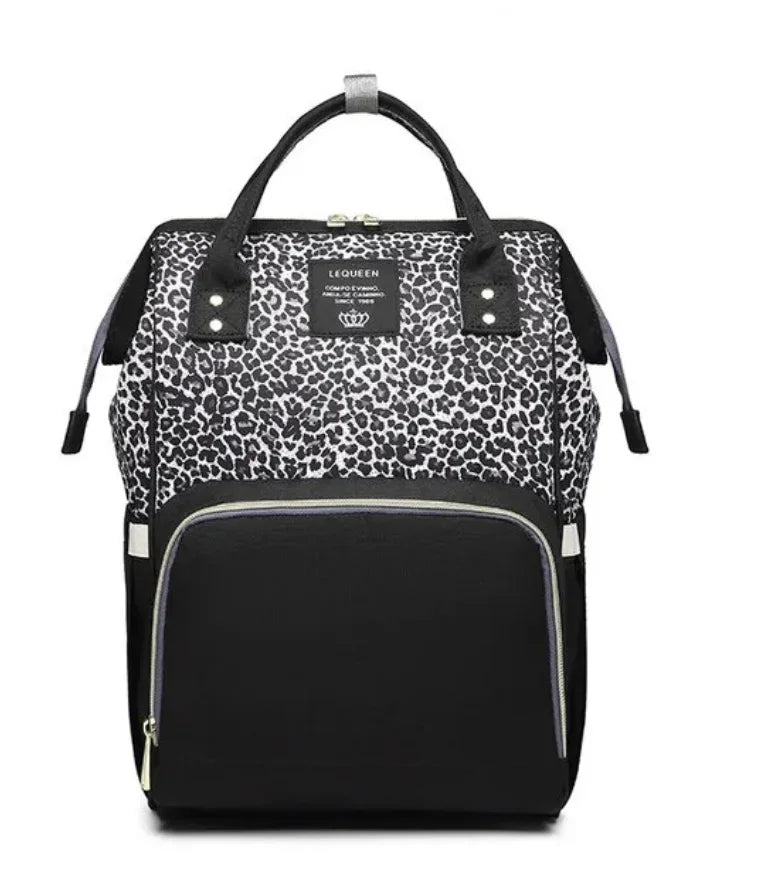Lequeen Mummy Maternity Diaper Bag Backpack Nappy Bag Large Capacity Stroller Bag Travel Diaper Backpack for Baby Care