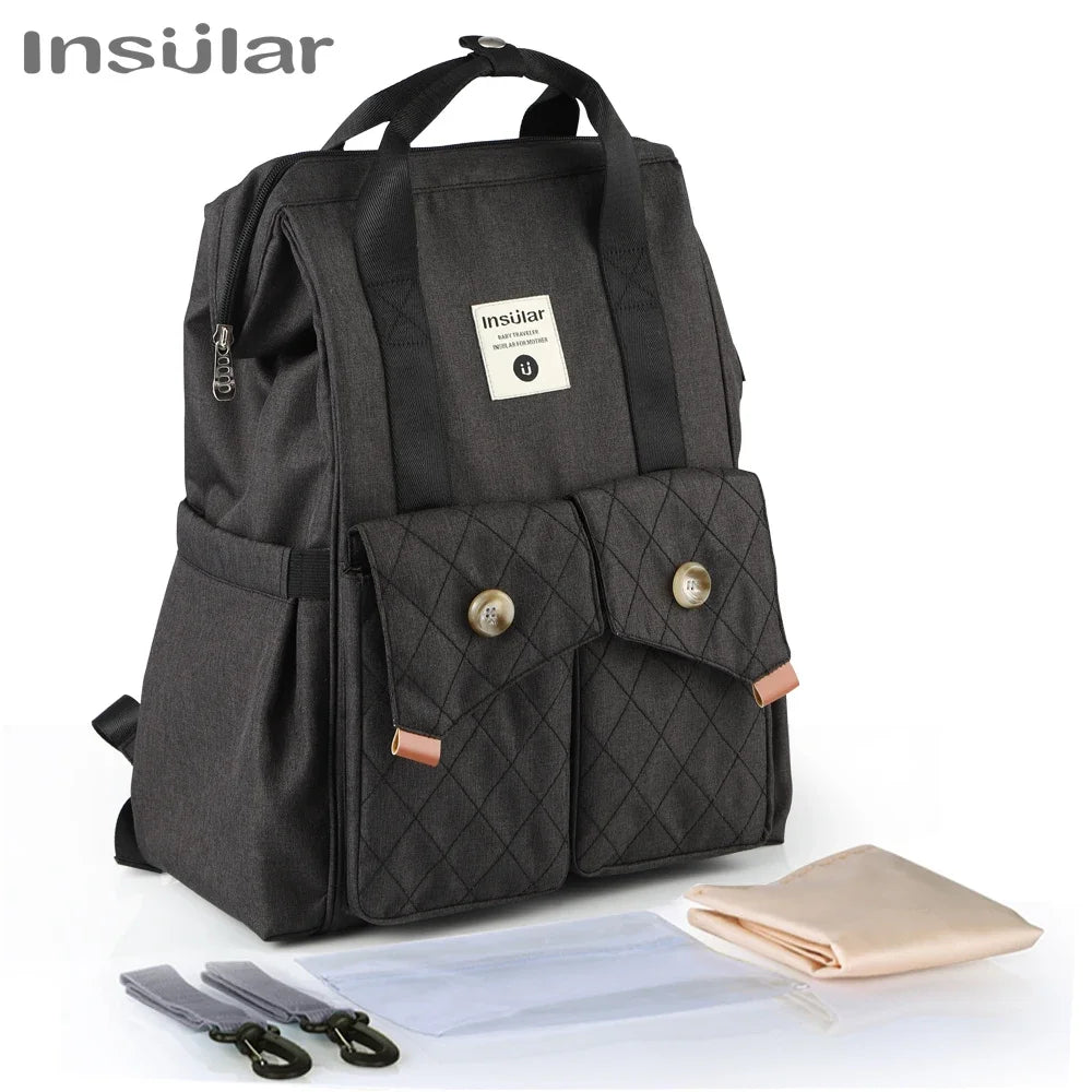 Brand Nappy Backpack Bag Mummy Large Capacity Stroller Bag Mom Baby Multi-function Waterproof Outdoor Travel Diaper Nursing Bags