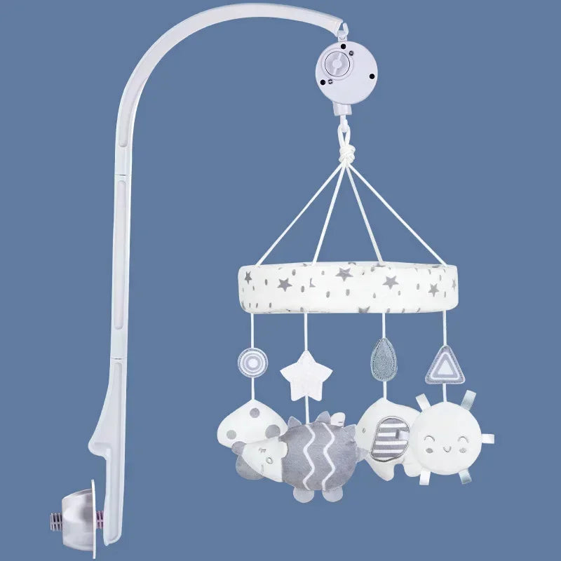 Baby Crib Mobiles Rattles Music Educational Toys Bed Bell Carousel for Cots Infant Baby Toys 0-12 Months for Newborns Gifts New