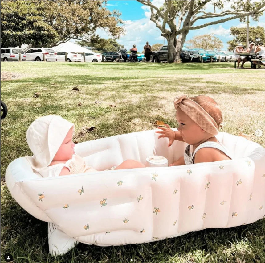 2025Original New Product: Daisy Bathtub, Children's Comes with Inflatable Bathtub, Newborn Bear Bathtub, Travel specific Bathtub