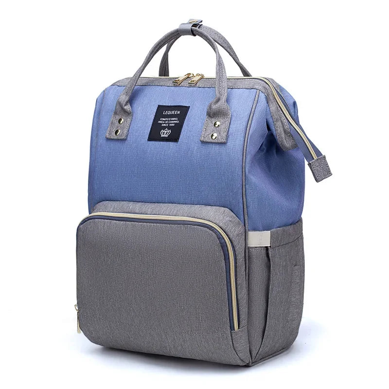 Lequeen Mummy Maternity Diaper Bag Backpack Nappy Bag Large Capacity Stroller Bag Travel Diaper Backpack for Baby Care
