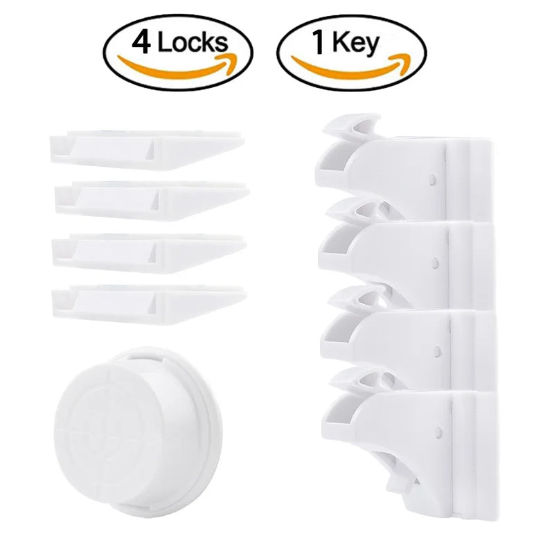 Magnetic Drawer Cabinet Locks Baby Security Protection Invisible Multifunctional Kids Safety Products Children Closet Lock