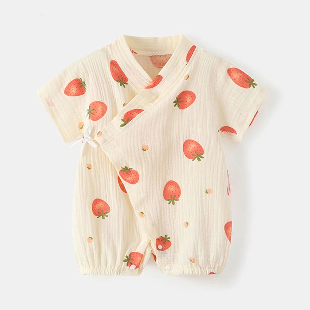 Baby Romper Bodysuits Unisex Soft Cotton One-Piece Outfit for Infant Boys Girls 0-24 Months