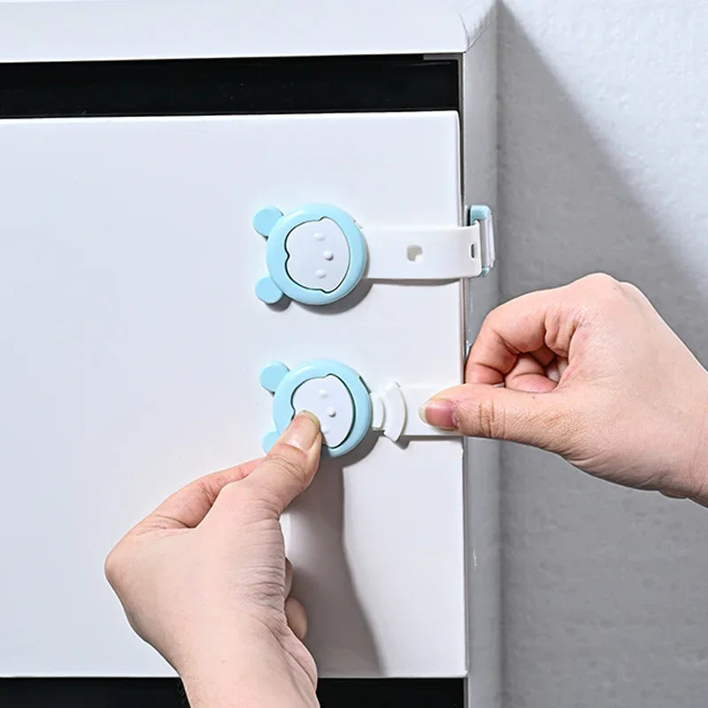 5Pcs Adjustable Child Safety Cabinet Locks for Refrigerators, Drawers, Toilets
