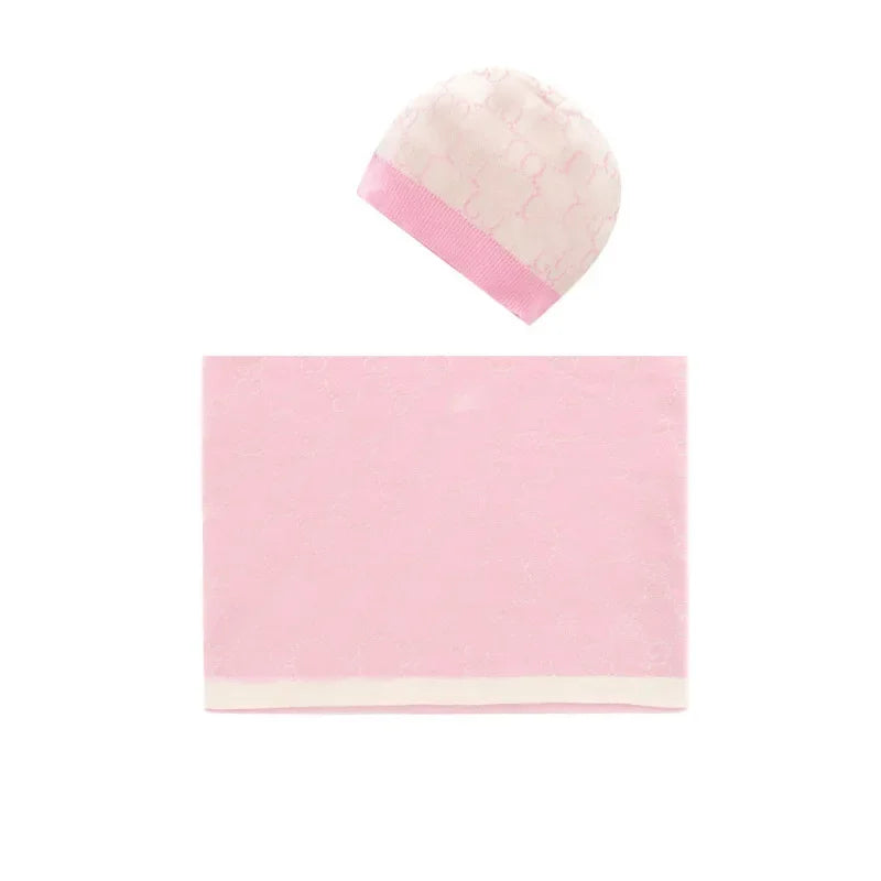Baby Blanket & Swaddling Thick Knit Jacquard Soft Skin Outdoor Windproof Warm Hat Baby Stroller Air Conditioning Cotton Quilt