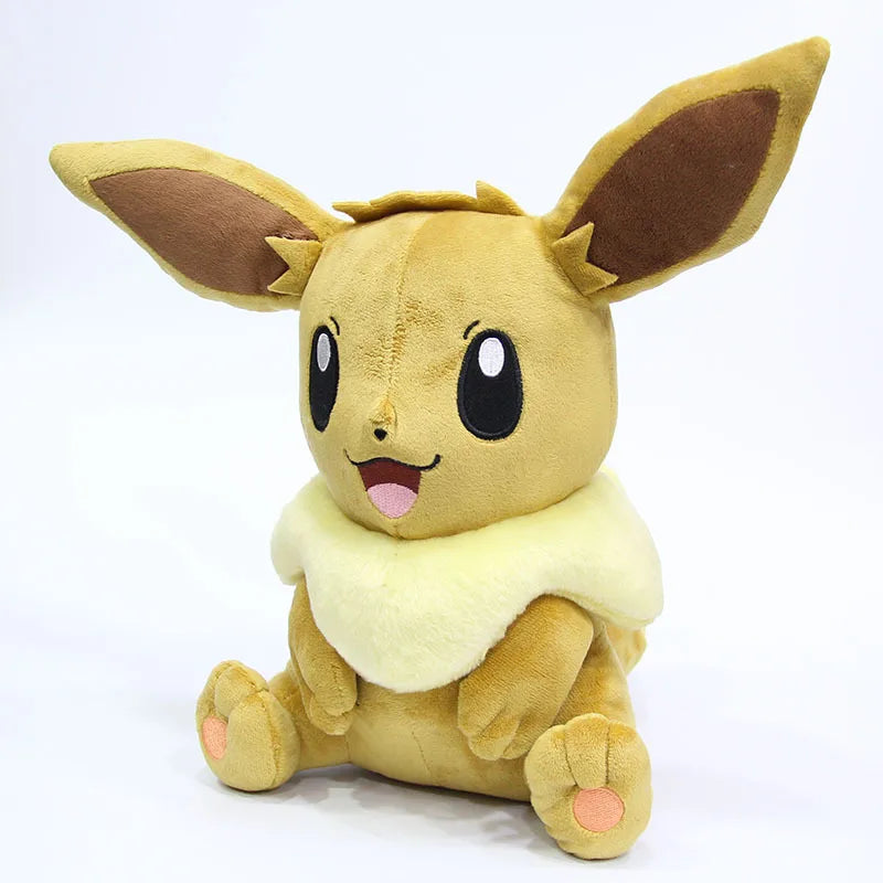 30cm Pokemon Eevee Plush Toys Cartoon Cute Anime Elf Plush Doll Soft Stuffed Kawaii Eevee Pillow Birthday Gift For Boys Girls
