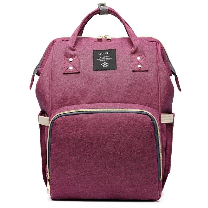 Lequeen Mummy Maternity Diaper Bag Backpack Nappy Bag Large Capacity Stroller Bag Travel Diaper Backpack for Baby Care