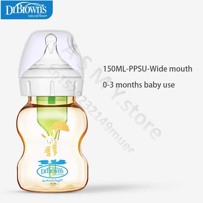 Dr. Brown's newborn PPSU / anti-colic / wide mouth / baby bottle / anti-drop 150ML,270ML baby bottle