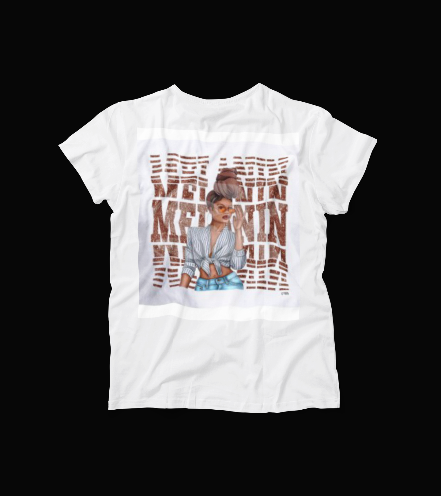 Melanin Graphic Tee – Black Girl Magic Shirt – Afrocentric Fashion T-Shirt for Women – Melanin Poppin Urban Style