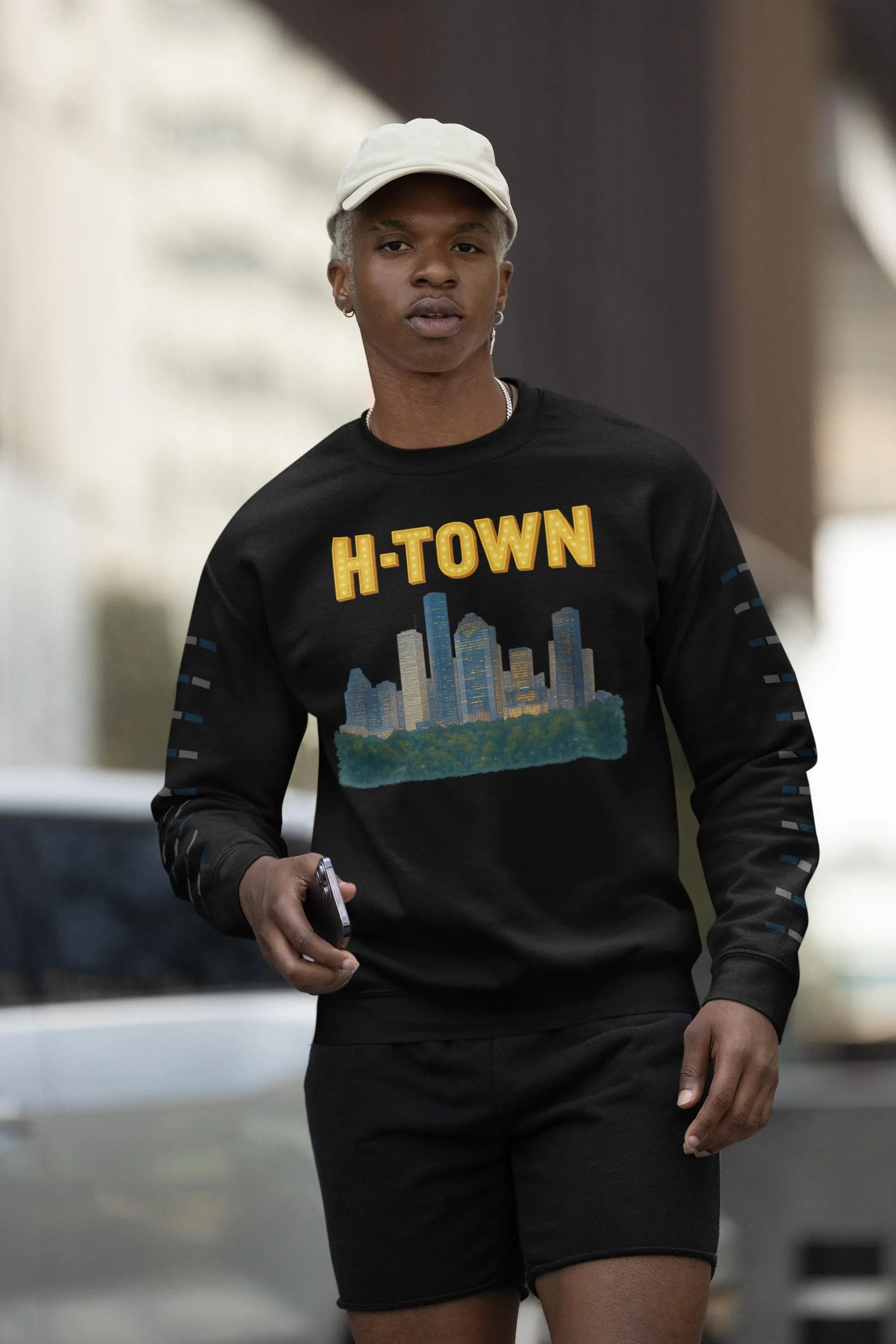 H-TOWN Houston Skyline Vibrant City Design T Shirt/Hoodie/Sweatshirt