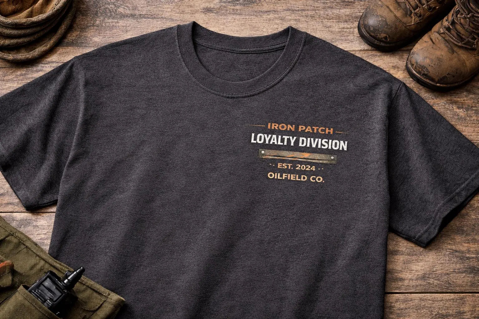 Loyal To The Patch Oilfield Work Shirt – Heavy Duty Gildan Tee
