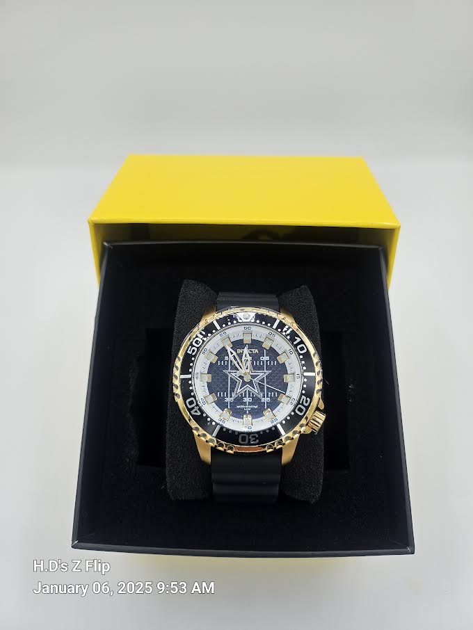 Invicta NFL Dallas Cowboys Men's Watch - 45mm, Black
