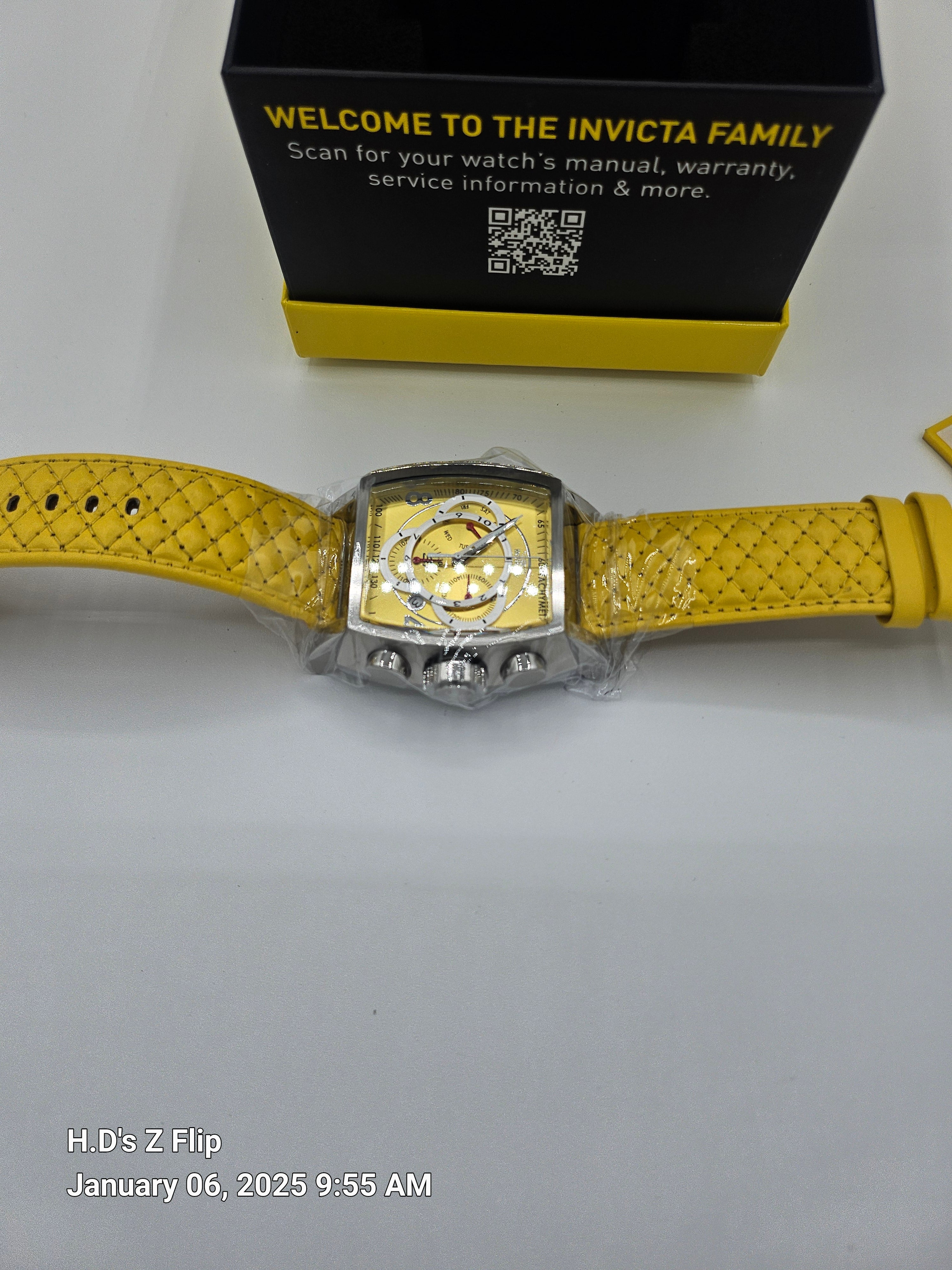 Invicta S1 Rally Swiss Ronda Z60 FE Caliber Men's Watch - 48mm, Yellow