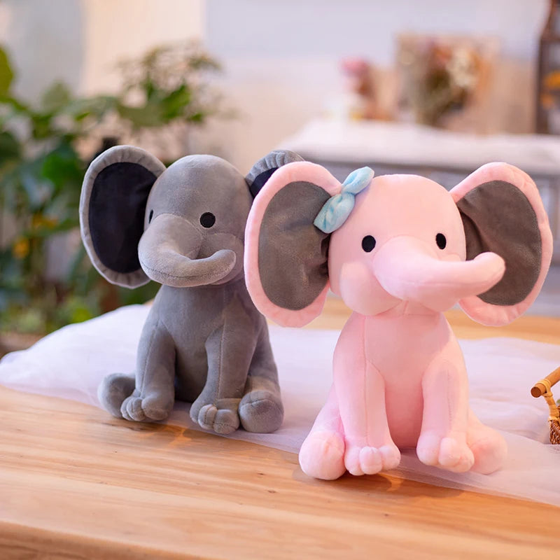 Elephant Plush Toys Kawaii Baby Toy Stuffed Animal Doll For Kids White Elephant Toys Cartoon For Girls Cute Toys For Wedding