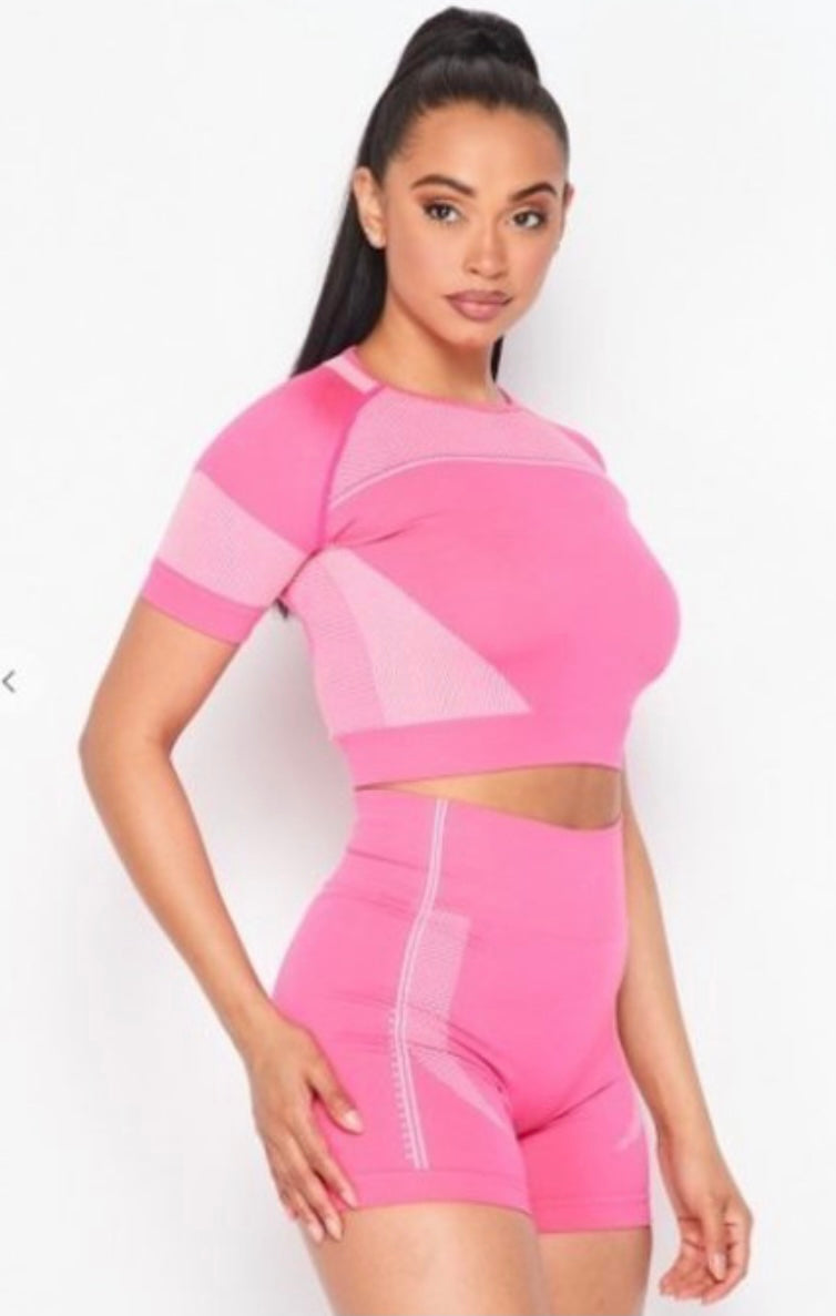 Womens 2 piece atheletic short combo
