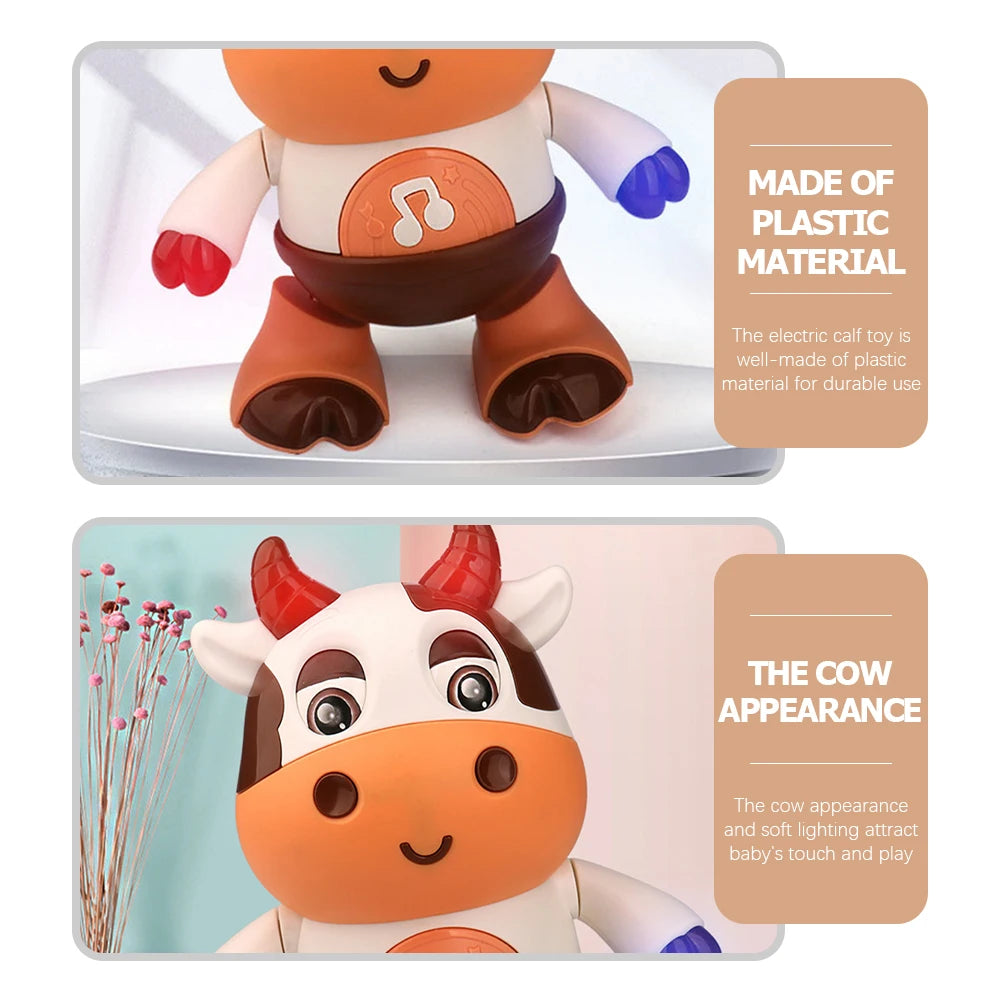 Baby Cow Musical Toys Dancing Walking Baby Cow Toy With Music And Led Lights Dancing Toys Baby 6 To 12 Months 18 Month Toys