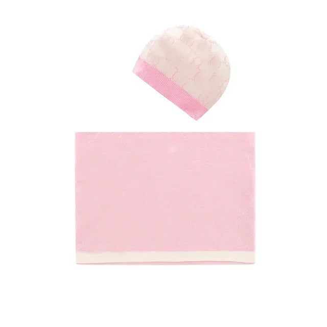 Baby Blanket & Swaddling Thick Knit Jacquard Soft Skin Outdoor Windproof Warm Hat Baby Stroller Air Conditioning Cotton Quilt