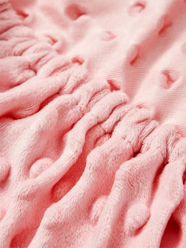 1PC Solid Color Dotted Flannel Crib Sheet Crib Mattress Children's Bed Cover For Newborn Bassinet Cradle Sheet Beding