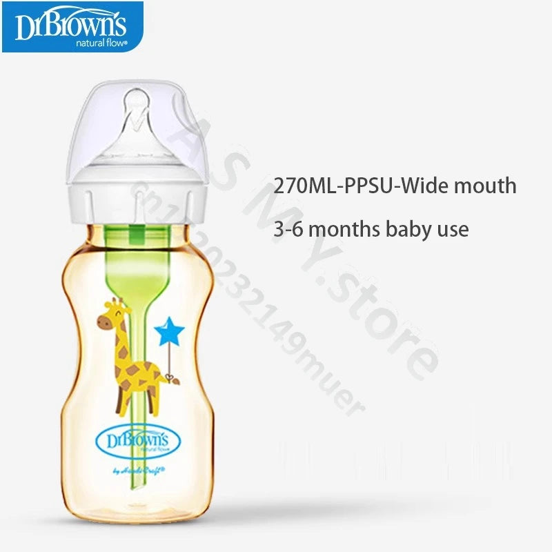Dr. Brown's newborn PPSU / anti-colic / wide mouth / baby bottle / anti-drop 150ML，270ML baby bottle
