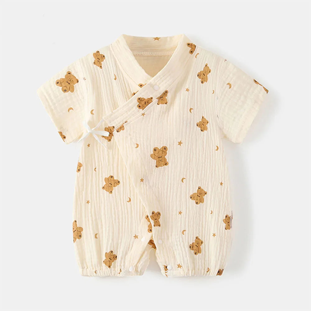 Baby Romper Bodysuits Unisex Soft Cotton One-Piece Outfit for Infant Boys Girls 0-24 Months