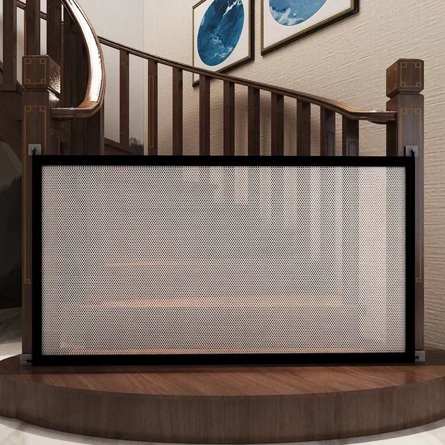 Pet Isolated Network Pet Dog Barrier Fences Stairs Gate New Folding Breathable Mesh Playpen For Dog Safety Fence Baby Gate Fence