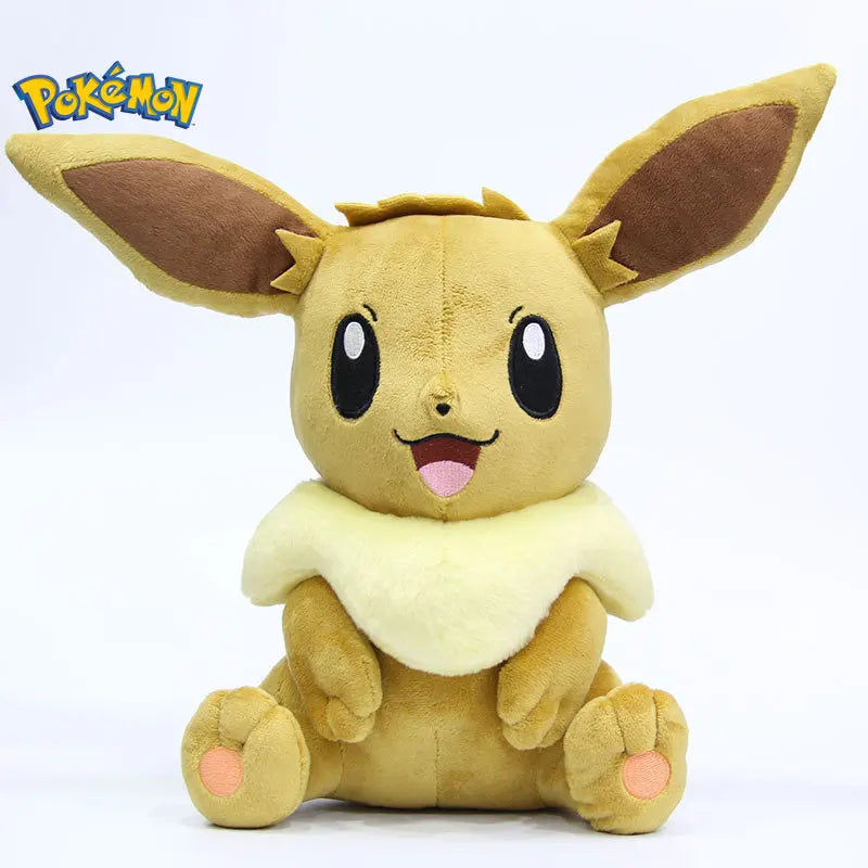 30cm Pokemon Eevee Plush Toys Cartoon Cute Anime Elf Plush Doll Soft Stuffed Kawaii Eevee Pillow Birthday Gift For Boys Girls