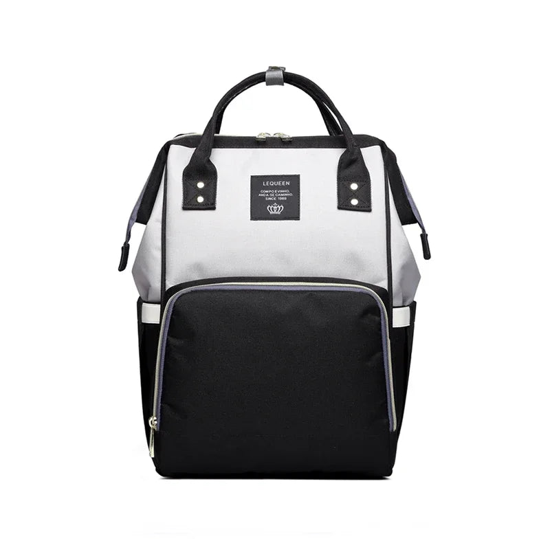 Lequeen Mummy Maternity Diaper Bag Backpack Nappy Bag Large Capacity Stroller Bag Travel Diaper Backpack for Baby Care