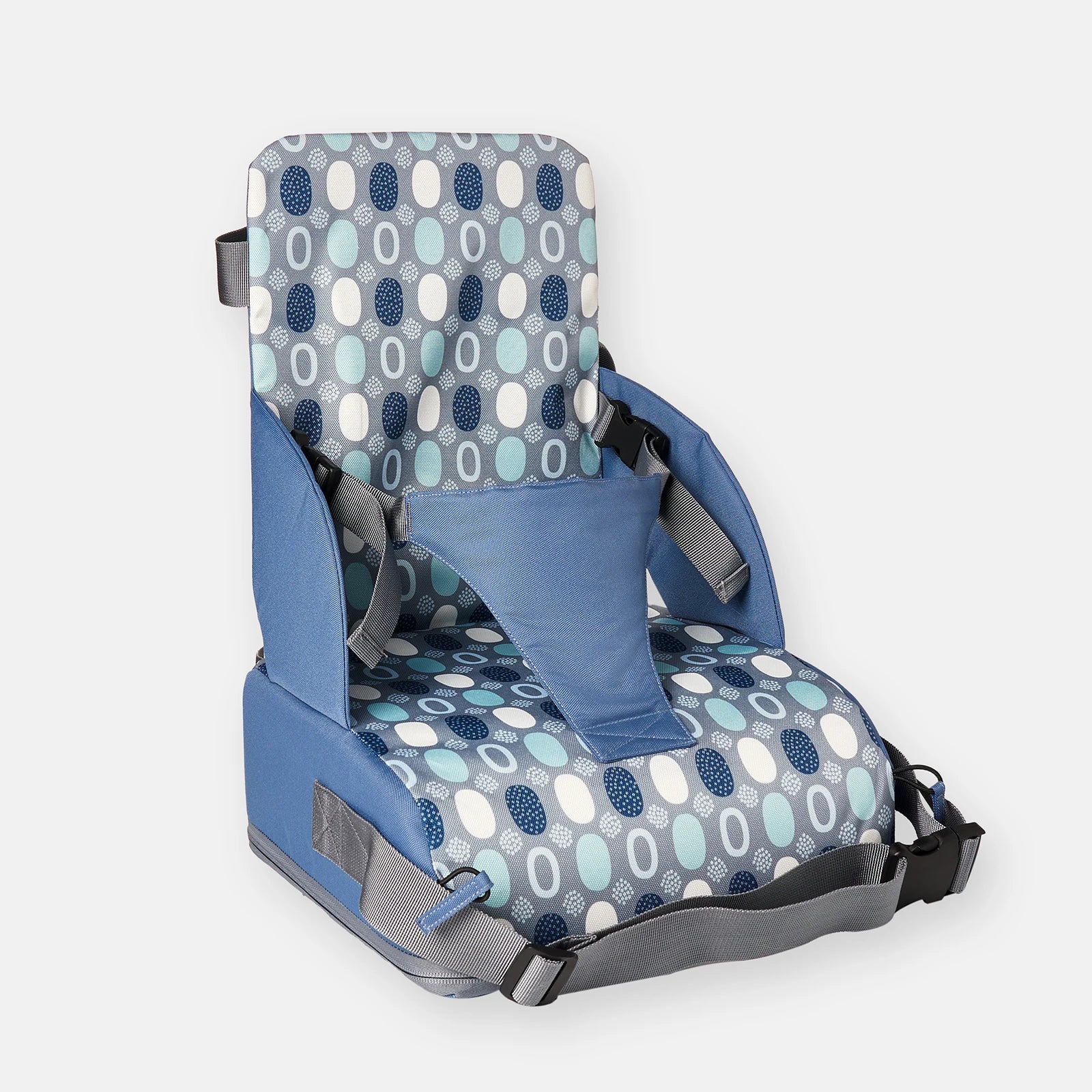 Baby Booster Seat Travel Booster Seat for Kitchen Chair PU Washable Straps Safety Buckle Portable Travel Toddler Booster Seat