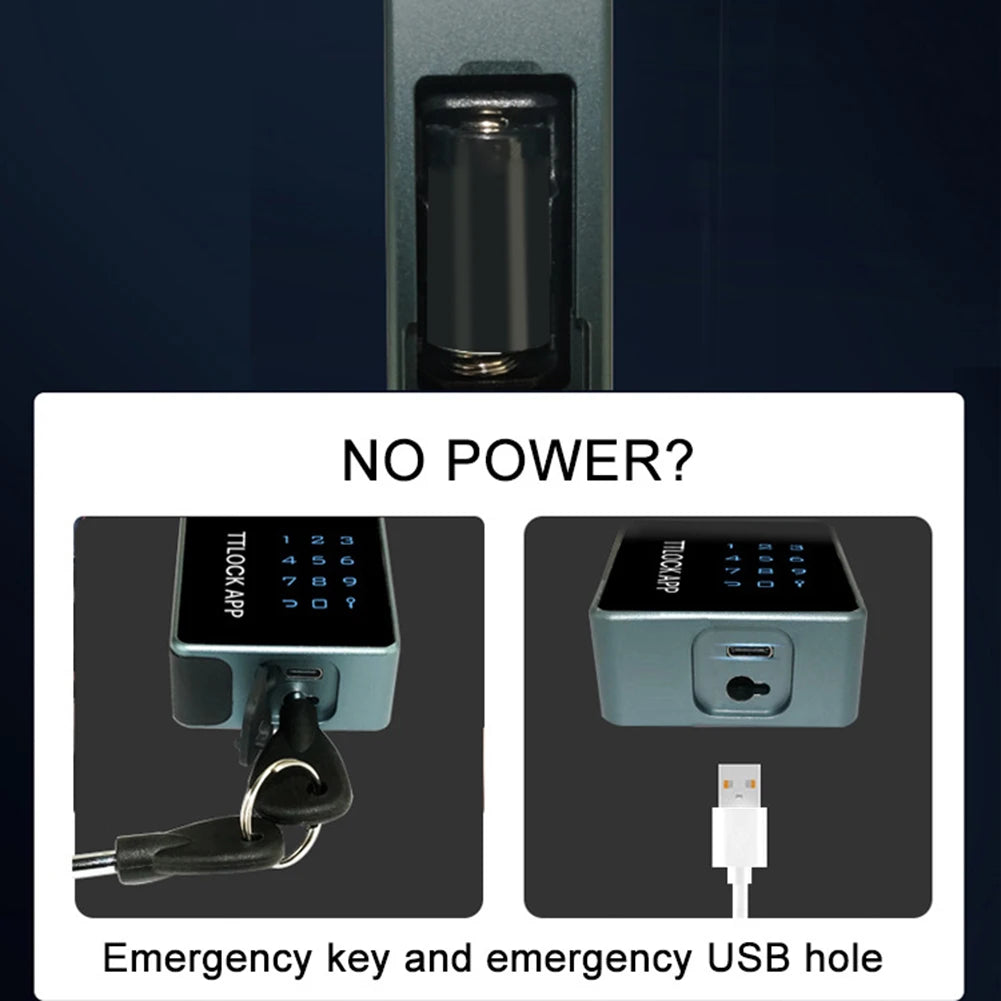 Hanging Smart Lock TUYA/TTLOCK APP Padlock 4 Ways Unlocking Keyless Drawer Safety Lock IP65 Waterproof Anti Theft Door Lock