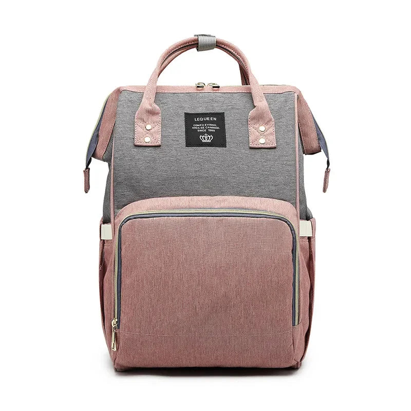 Lequeen Mummy Maternity Diaper Bag Backpack Nappy Bag Large Capacity Stroller Bag Travel Diaper Backpack for Baby Care