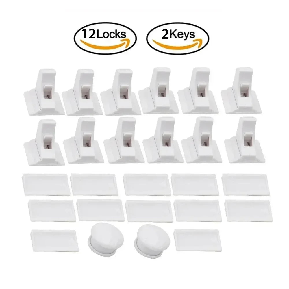 Magnetic Children's Lock for Extra Cabinet Door Safety: A Must-Have for Parents  Drawer Lock  Baby Protection  Baby Safety Lock