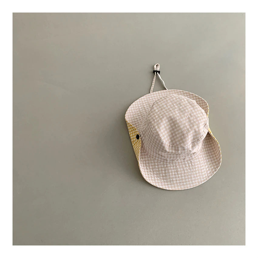 Personalized Candy Color Reversible Spring Autumn Baby Hat Boy Girl Cotton Kid Sun Hat Outdoor Summer Child Cap Custom Baby Name