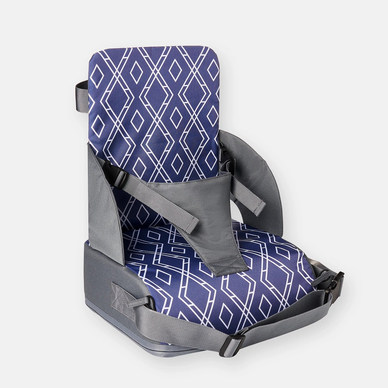 Baby Booster Seat Travel Booster Seat for Kitchen Chair PU Washable Straps Safety Buckle Portable Travel Toddler Booster Seat
