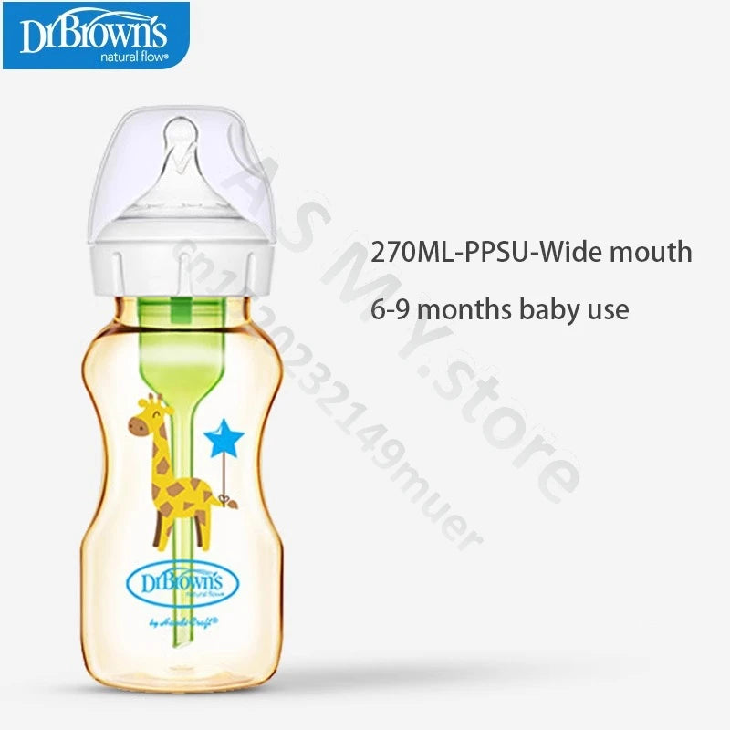 Dr. Brown's newborn PPSU / anti-colic / wide mouth / baby bottle / anti-drop 150ML，270ML baby bottle