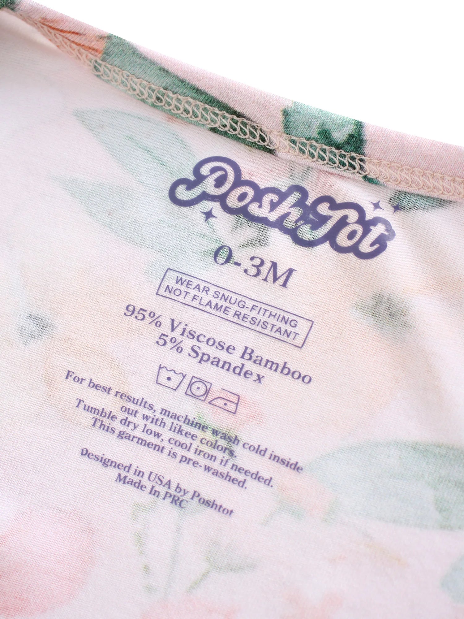 2pcs POSHTOT bamboo fiber short sleeves for baby. Baby pajamas two-way zipper 0-2 year old jumpsuit.Baby jumpsuit.
