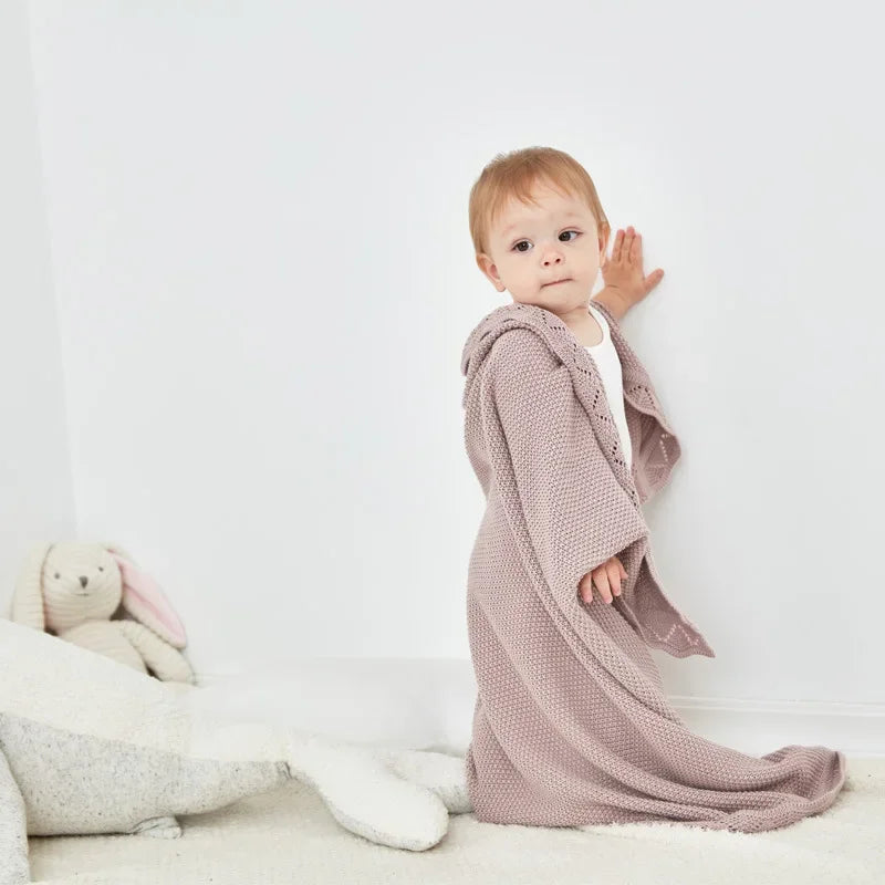 Knitted Baby Blanket Newborn Bedding Comforter Cotton Swadlle for New Born Babies Accessories Stroller Blanket Receive Bed Cover
